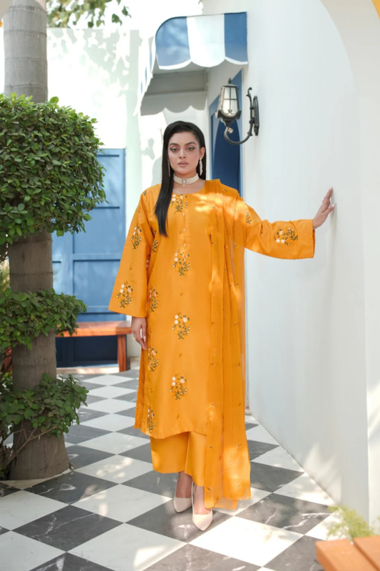 Mustard Hill 3 PC Stitched