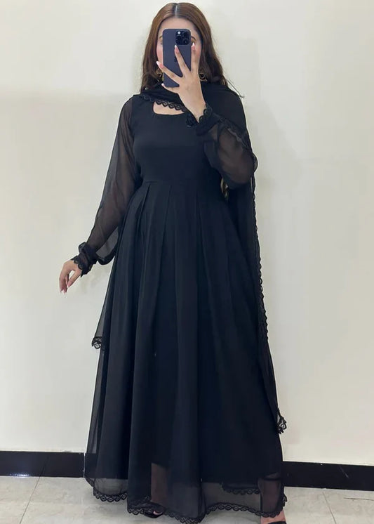 Aura Black 3PC Stitched