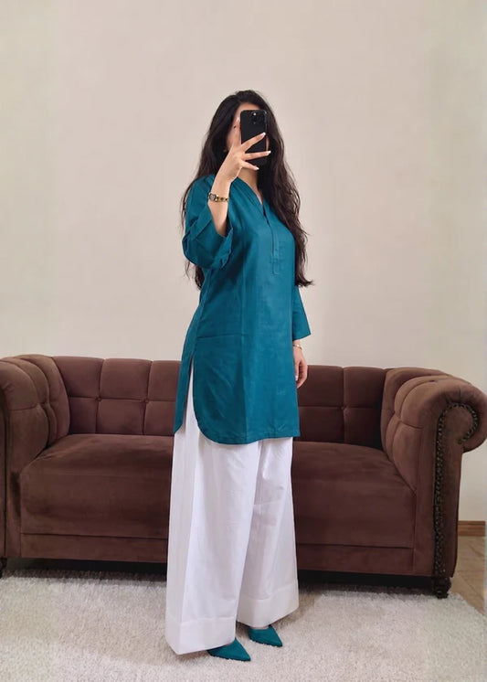 Teal 2PC Stitched