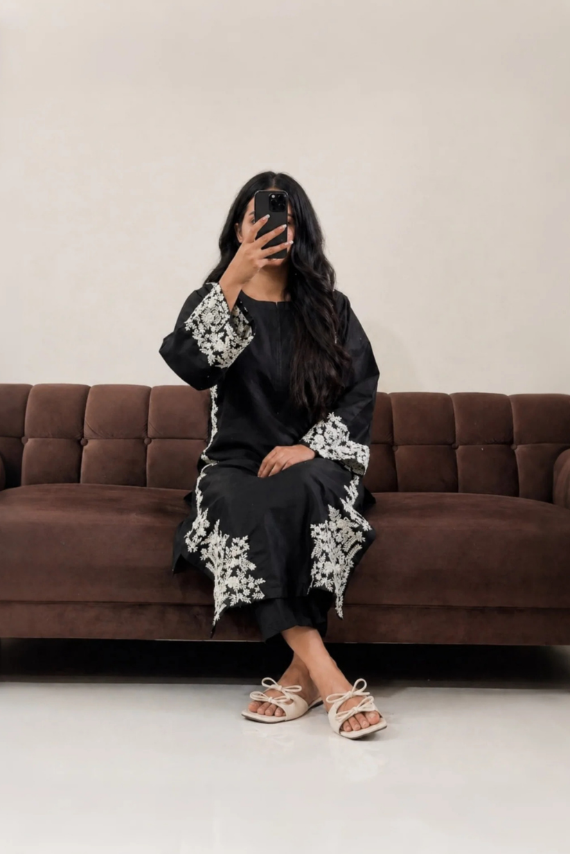 Grace Black 2PC Stitched