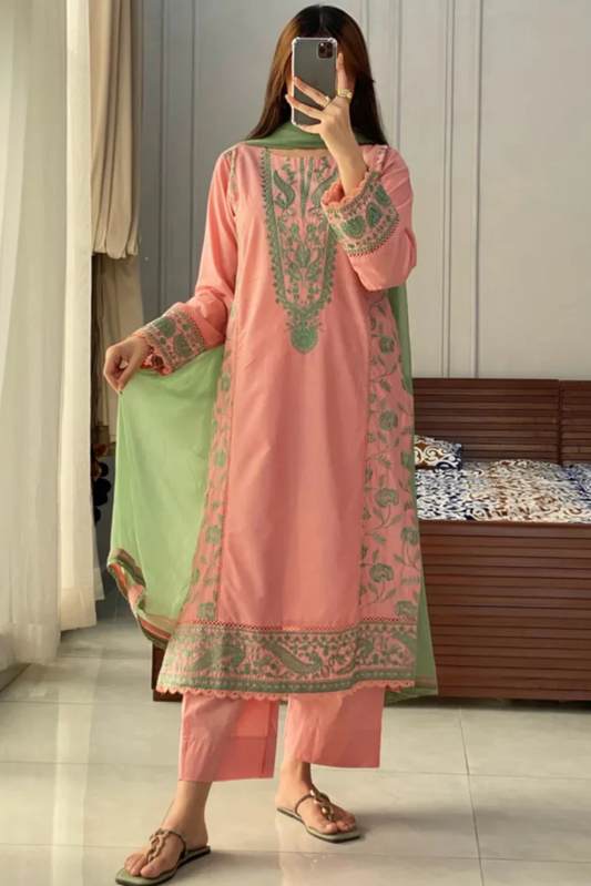 Pearl Embroided 3 PC