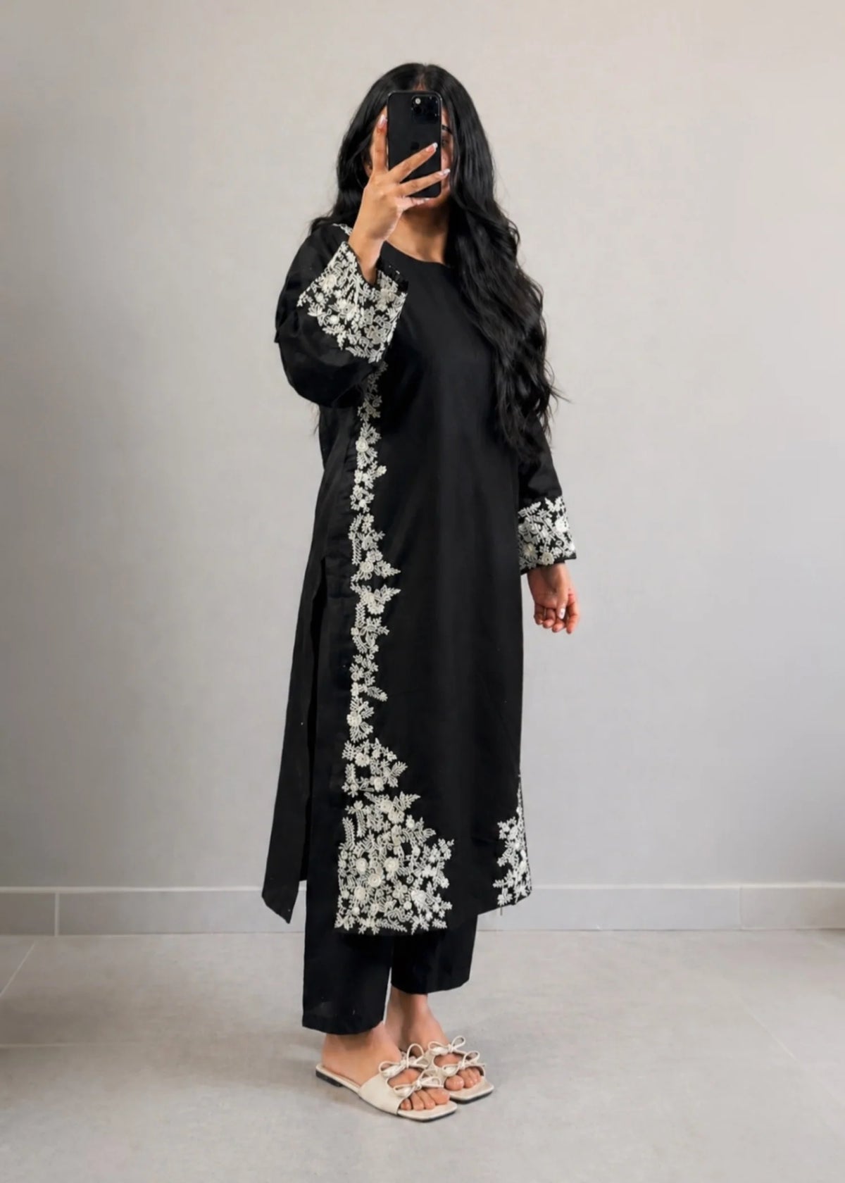 Grace Black 2PC Stitched