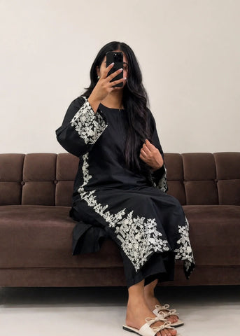 Grace Black 2PC Stitched