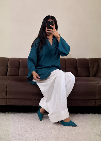 Teal 2PC Stitched