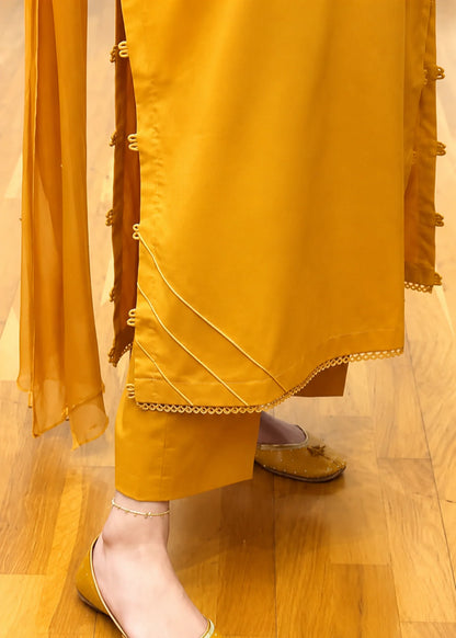 Zareen Mustard 3 PC