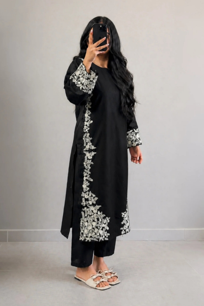 Grace Black 2PC Stitched