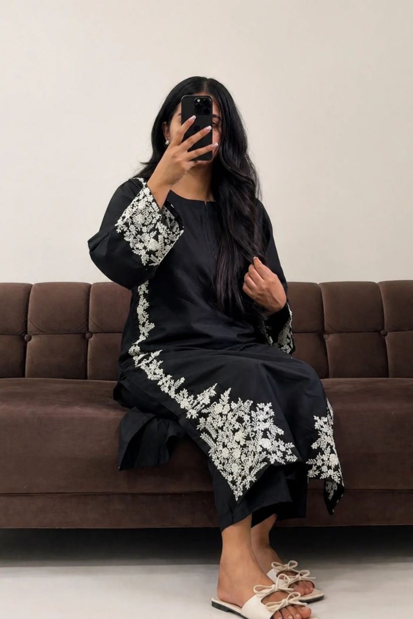 Grace Black 2PC Stitched