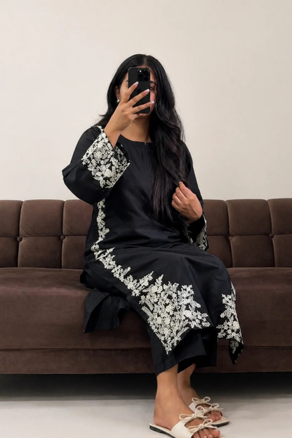Grace Black 2PC Stitched