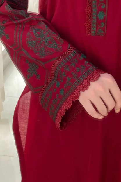 Crimson 3PC Stitched