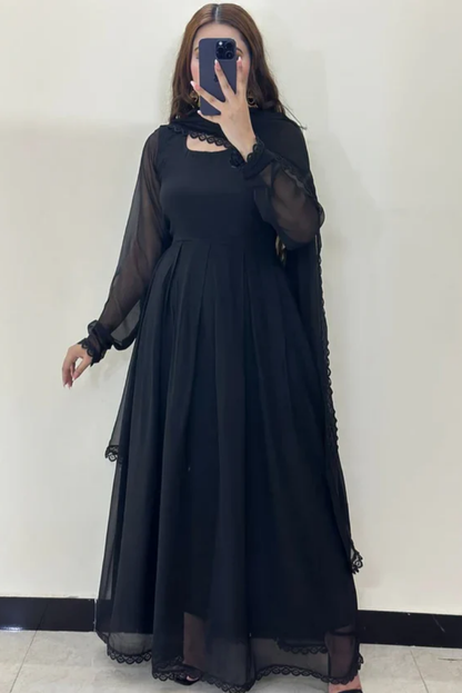 Aura Black 3PC Stitched