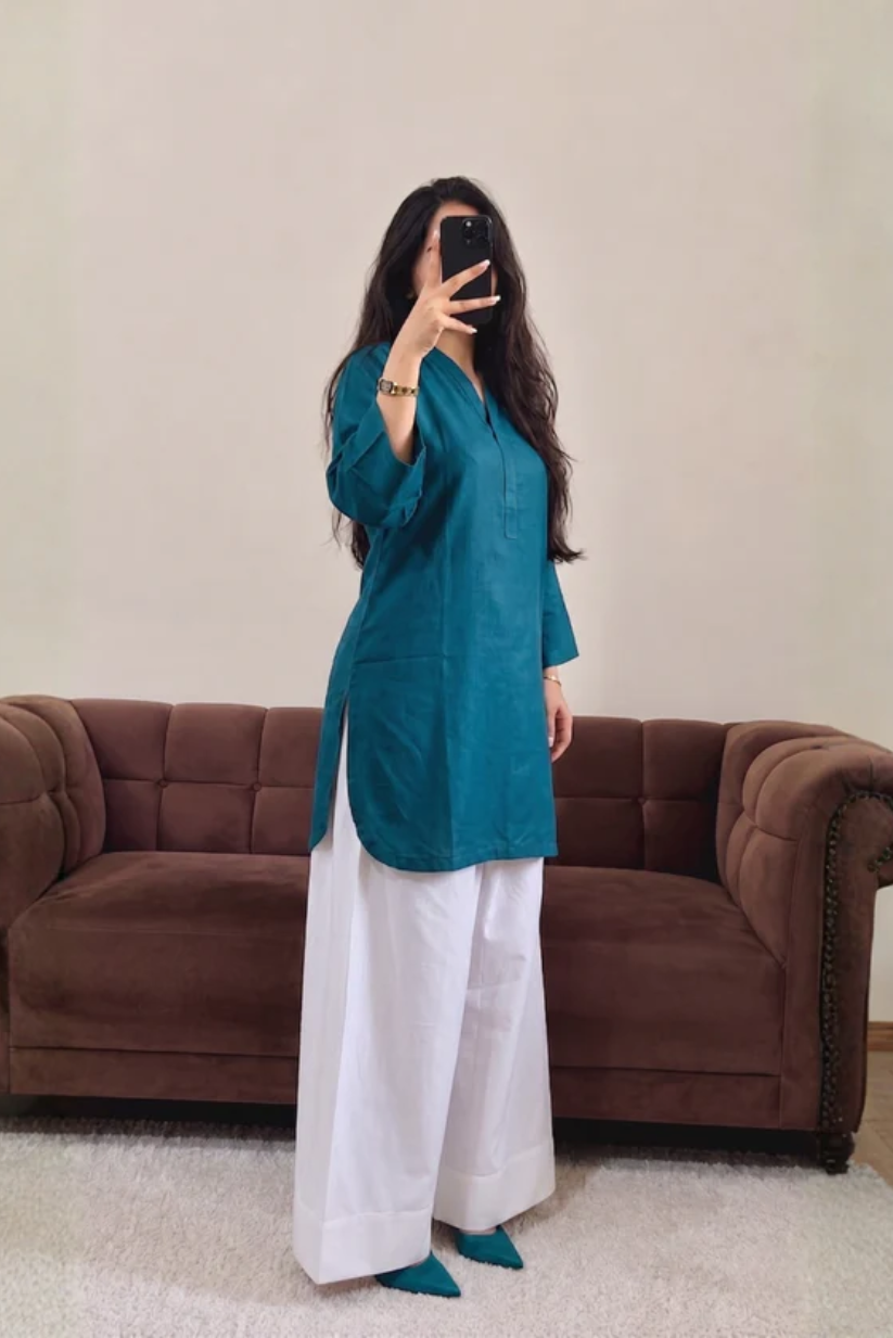 Teal 2PC Stitched