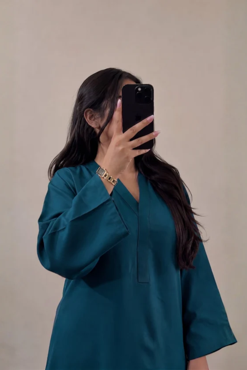 Teal 2PC Stitched