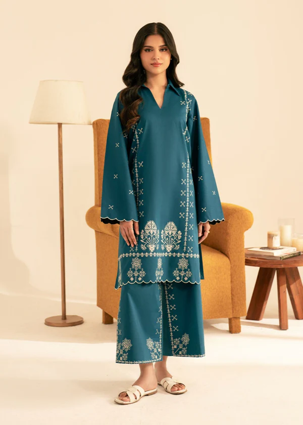 TEAL DUSK 2PC STITCHED